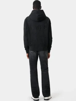 AMIRI Denim<RELEASE HEM STRAIGHT JEAN FADED BLACK