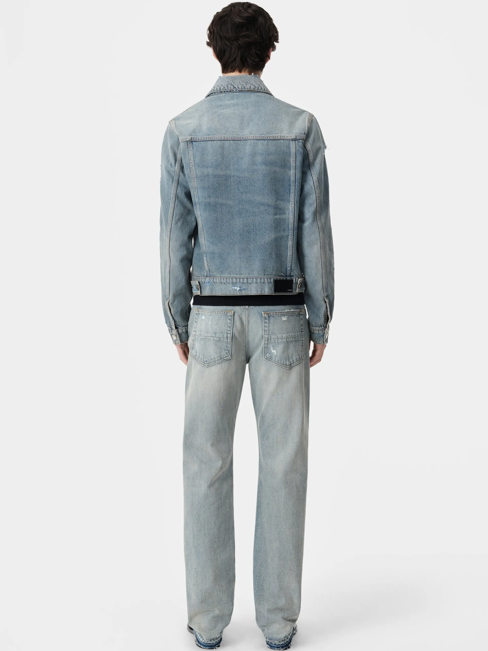 AMIRI Denim<RELEASED HEM STRAIGHT JEAN Antique Indigo
