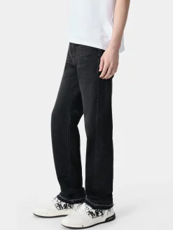 AMIRI Denim<RELEASED HEM STRAIGHT JEAN Vintage Black