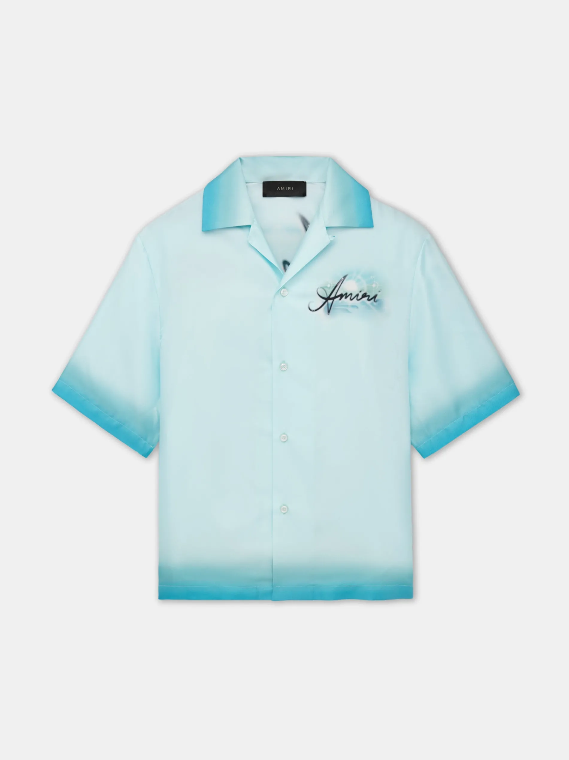 AMIRI Shirts<RESORT CLUB BOWLING SHIRT Cerulean