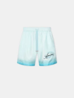AMIRI Shorts & Sweatpants<RESORT CLUB SHORT Cerulean