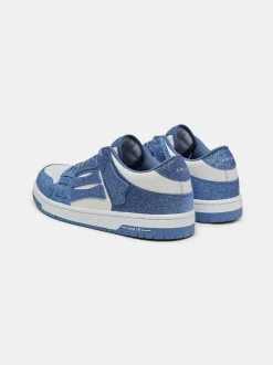 AMIRI Sneakers|Sneakers<SHIMMER SKEL-TOP LOW White Blue