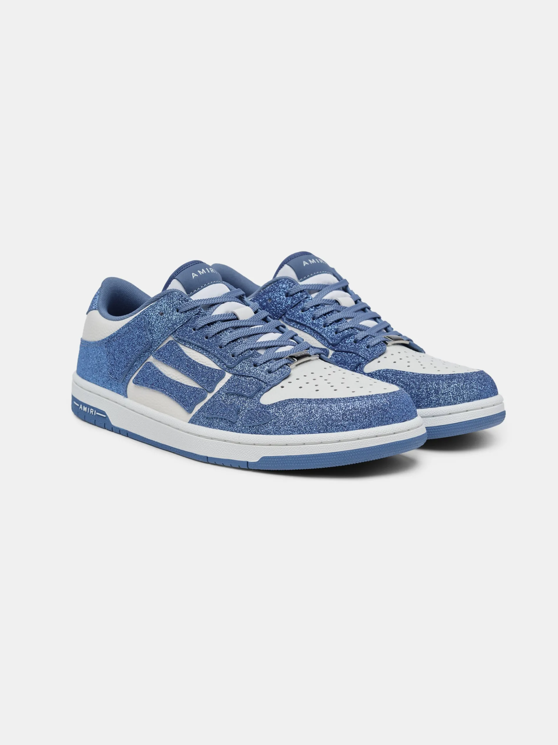 AMIRI Sneakers|Sneakers<SHIMMER SKEL-TOP LOW White Blue