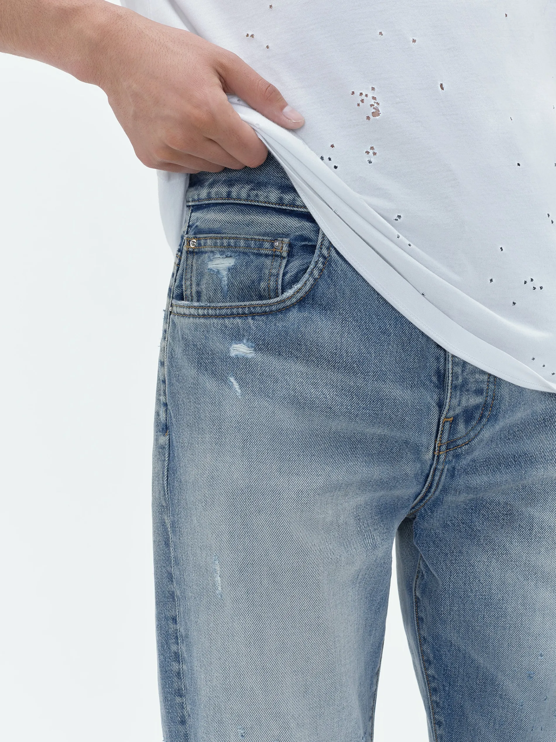 AMIRI Denim<SHOTGUN STRAIGHT JEAN Antique Indigo
