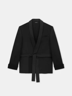 AMIRI Outerwear<SMOKING JACKET BLACK