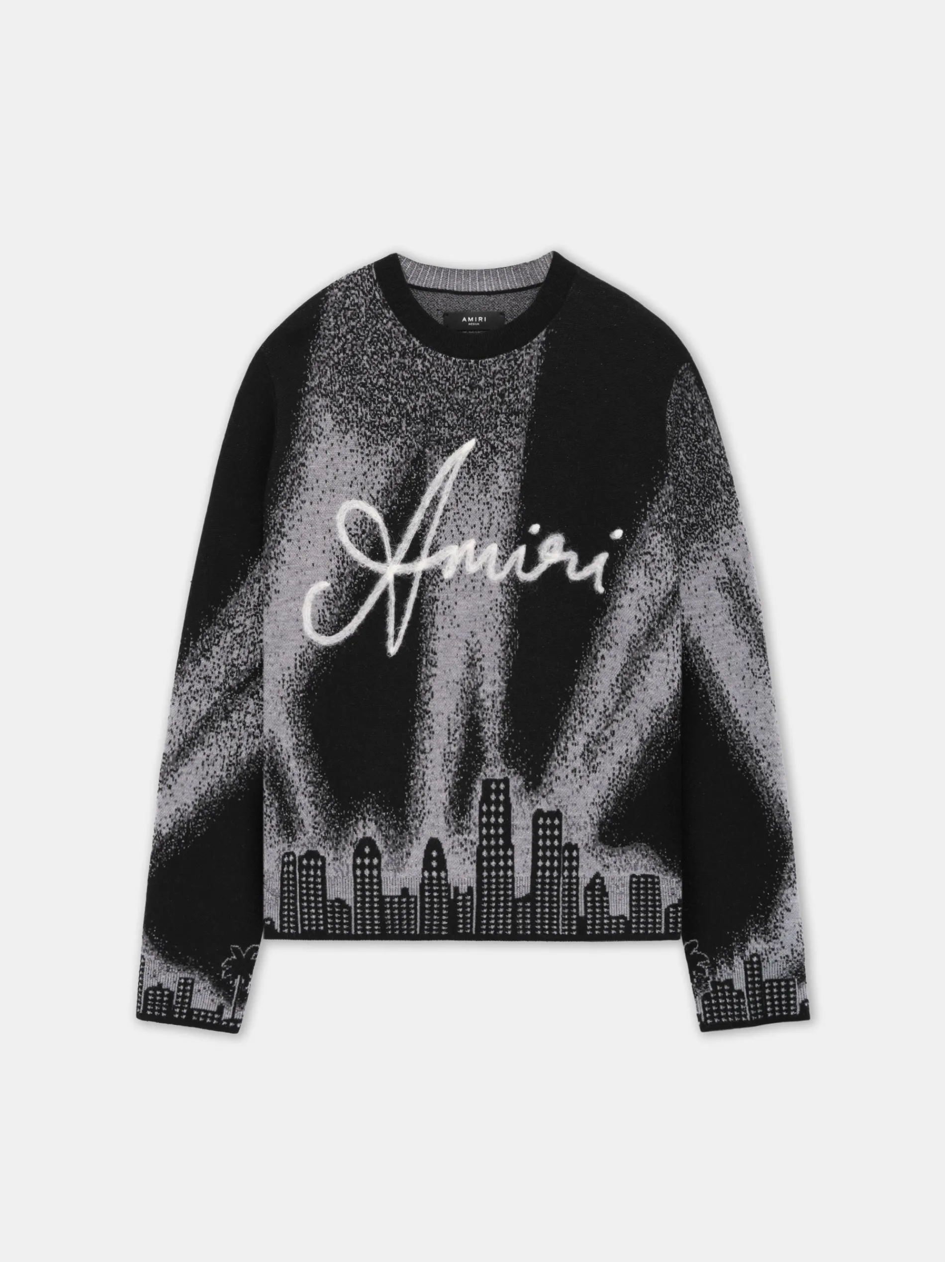 AMIRI Knitwear<SPOTLIGHT CREWNECK BLACK