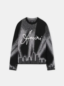 AMIRI Knitwear<SPOTLIGHT CREWNECK BLACK