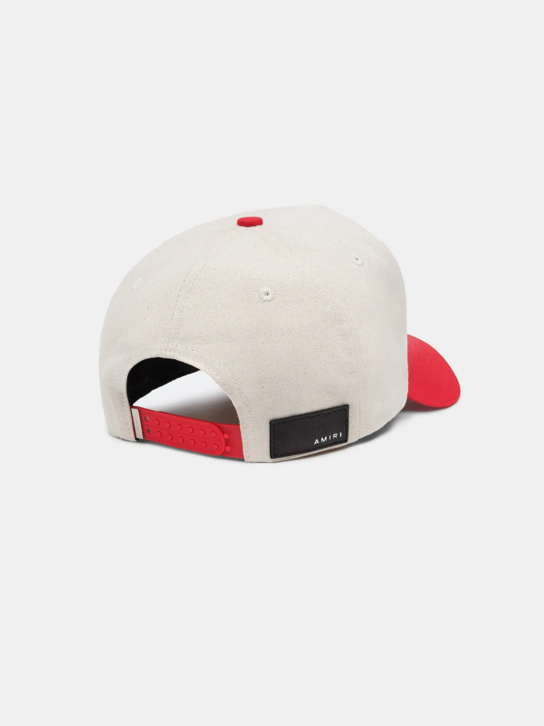 AMIRI Hats|Hats<STAGGERED CANVAS HAT Alabaster Red