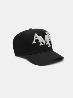 AMIRI Hats|Hats<STAGGERED CANVAS HAT BLACK