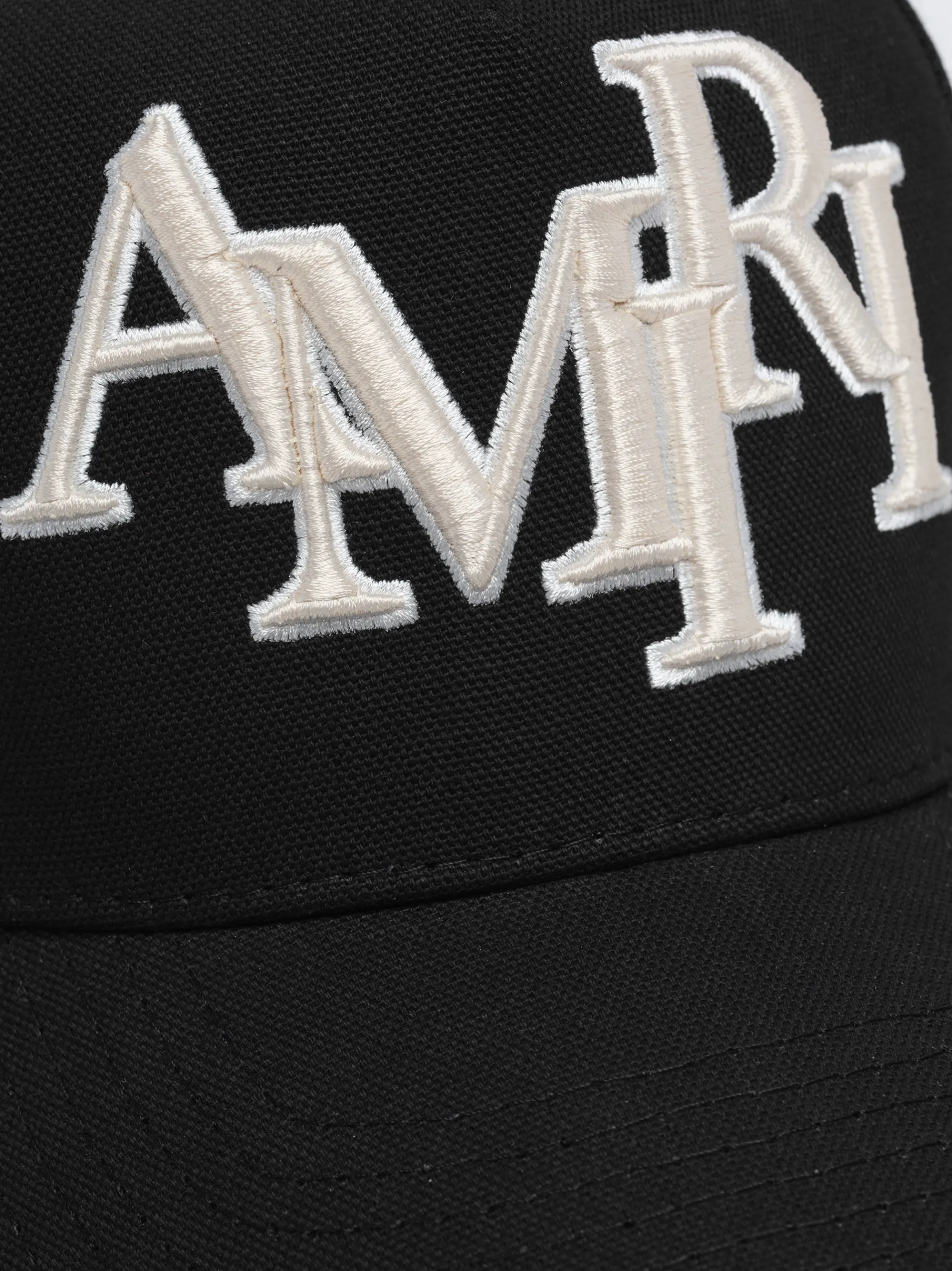 AMIRI Hats|Hats<STAGGERED CANVAS HAT BLACK
