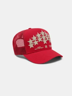 AMIRI Hats|Hats<STARS TRUCKER HAT Red