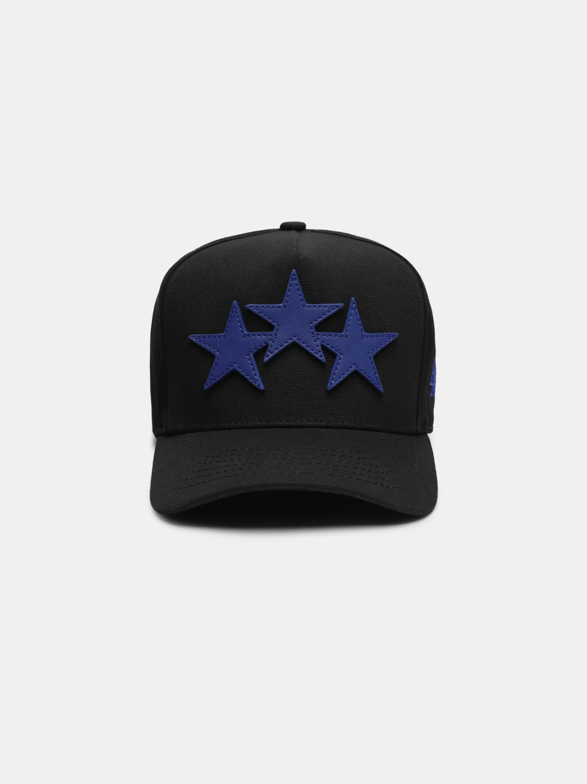 AMIRI Hats|Hats<THREE STAR STAGGERED FULL CANVAS HAT Black Blue