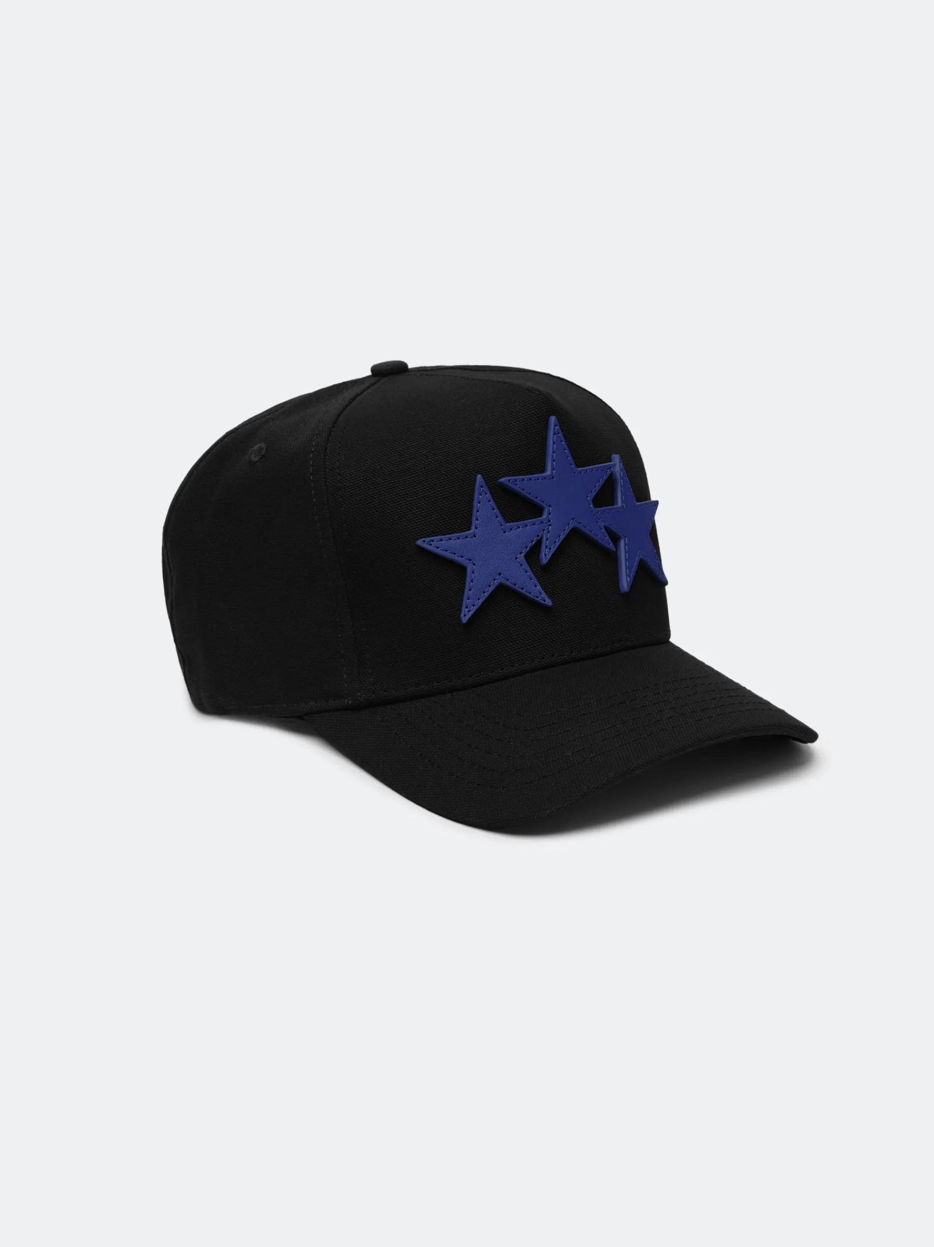 AMIRI Hats|Hats<THREE STAR STAGGERED FULL CANVAS HAT Black Blue