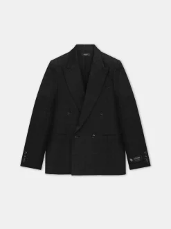 AMIRI Outerwear<TONAL MA QUAD DOUBLE-BREASTED BLAZER BLACK