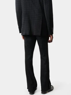 AMIRI Pants<TONAL MA QUAD KICK FLARE BLACK
