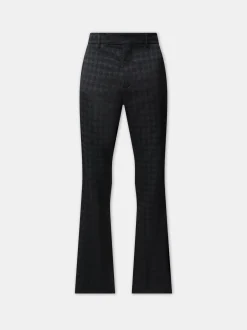 AMIRI Pants<TONAL MA QUAD KICK FLARE BLACK
