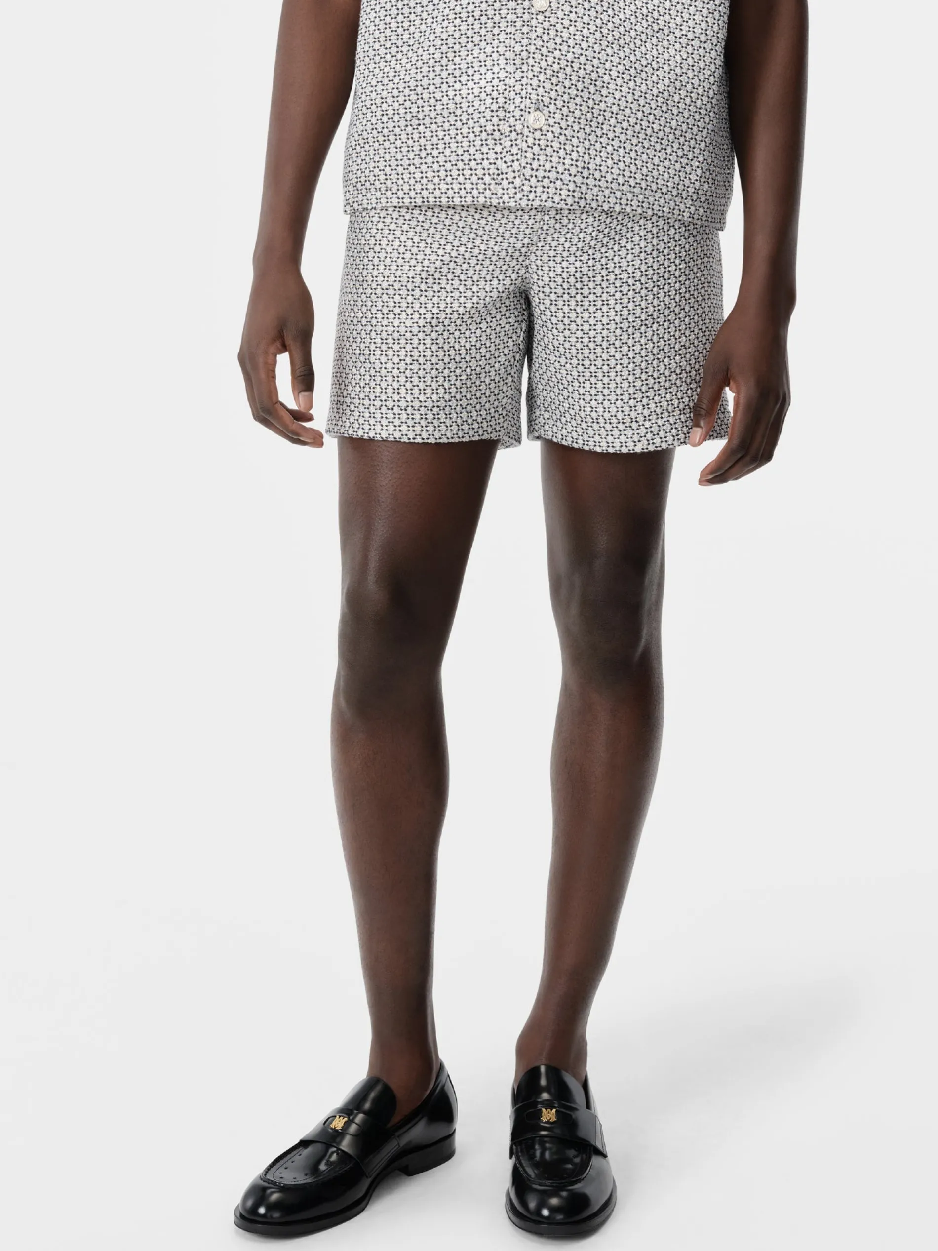 AMIRI Shorts & Sweatpants<TWEED FLAP POCKET PULL ON SHORT Cerulean