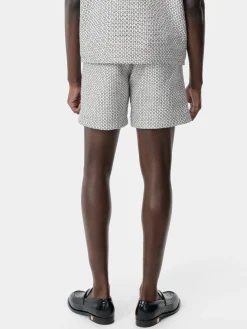 AMIRI Shorts & Sweatpants<TWEED FLAP POCKET PULL ON SHORT Cerulean