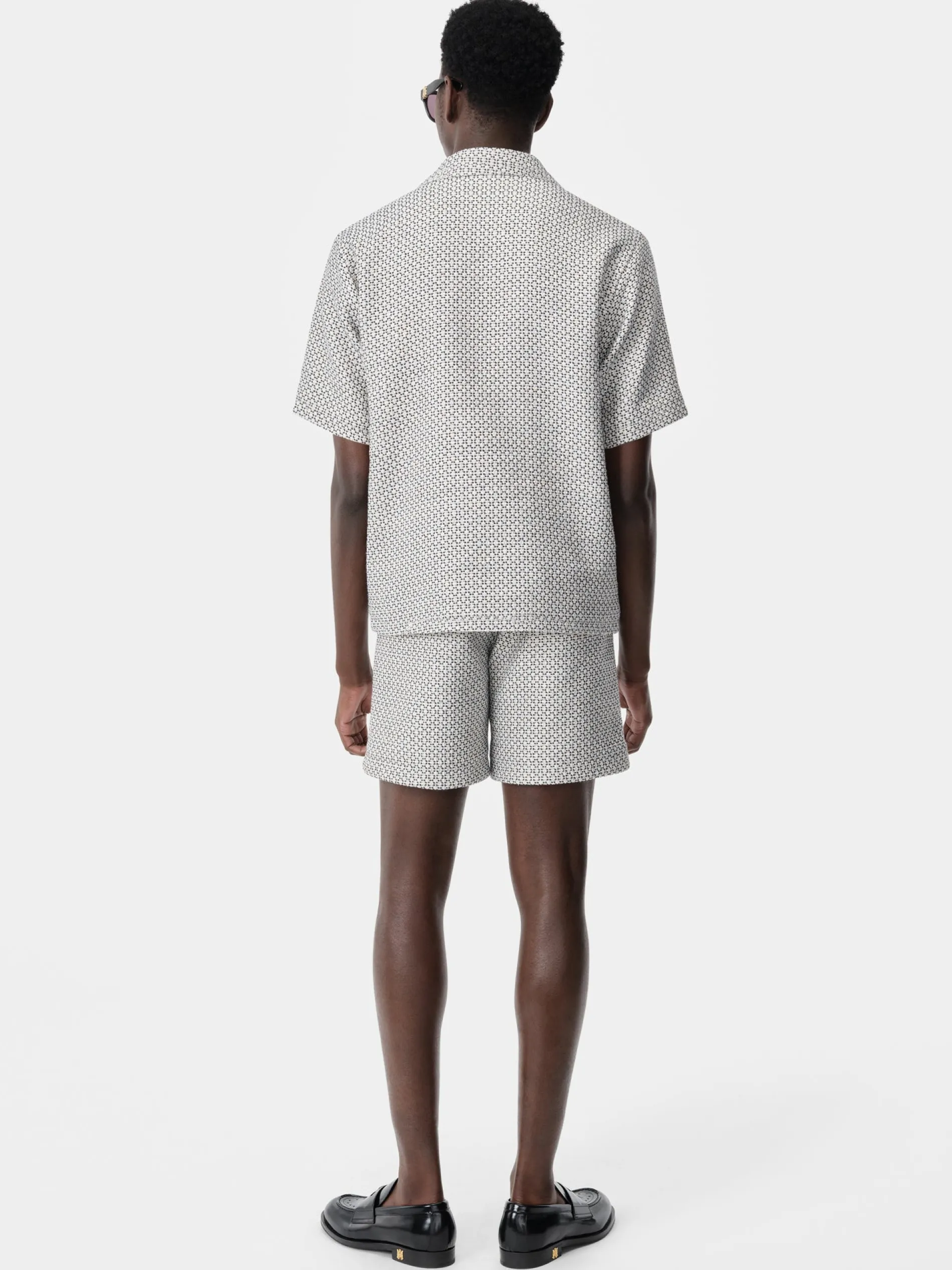 AMIRI Shorts & Sweatpants<TWEED FLAP POCKET PULL ON SHORT Cerulean