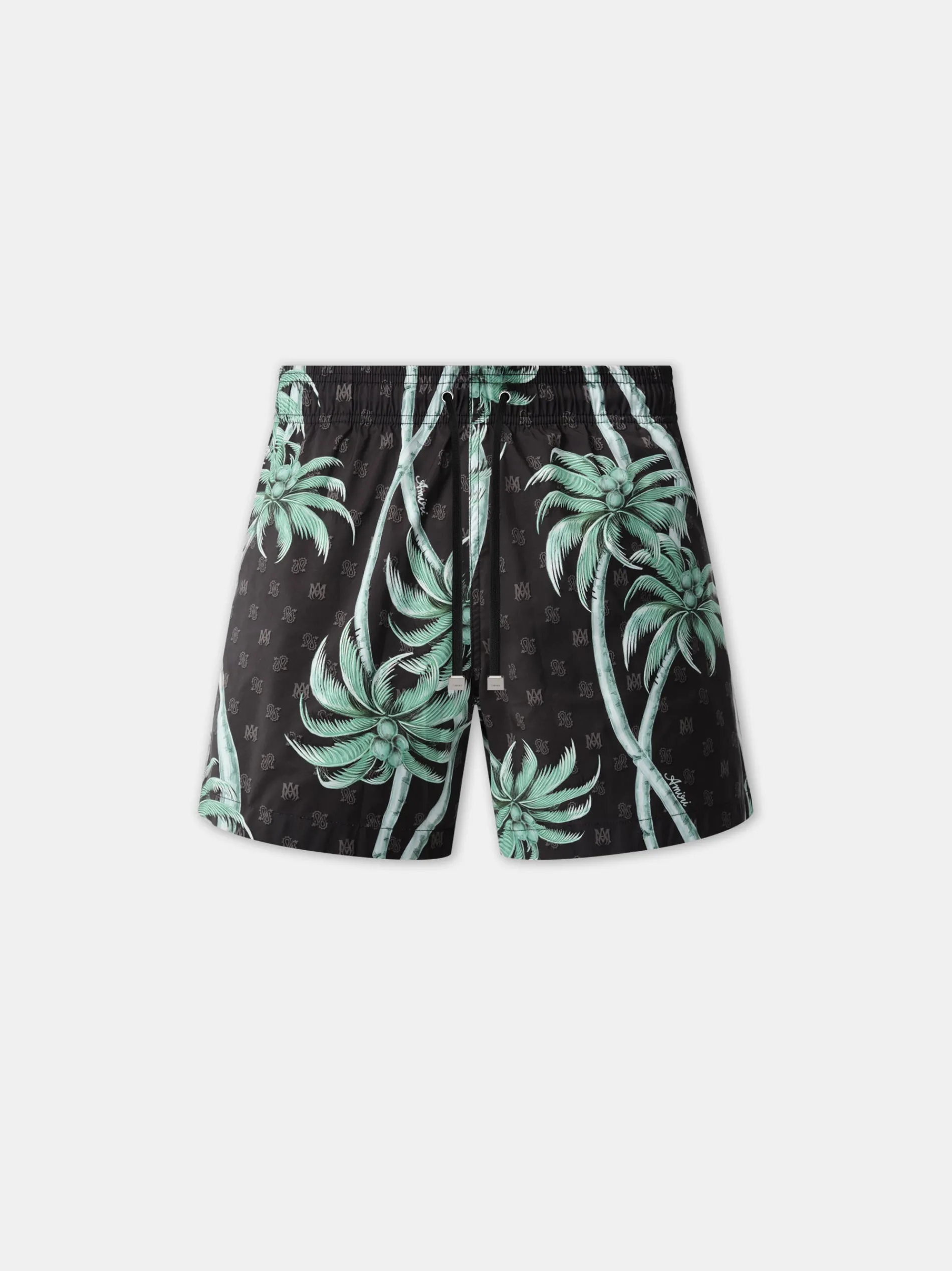 AMIRI Swimwear|Shorts & Sweatpants<TWISTED PALMS SWIM TRUNK BLACK