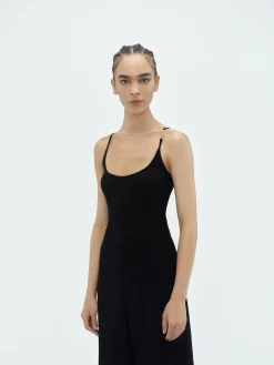 AMIRI Knitwear<VERTICAL TANK TOP BLACK