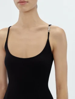 AMIRI Knitwear<VERTICAL TANK TOP BLACK