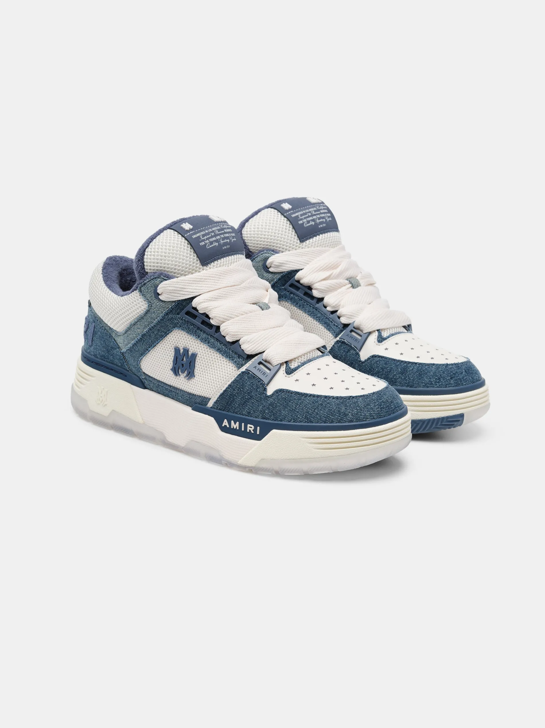 AMIRI Sneakers|Sneakers<VINTAGE DENIM MA-1 WASHED INDIGO