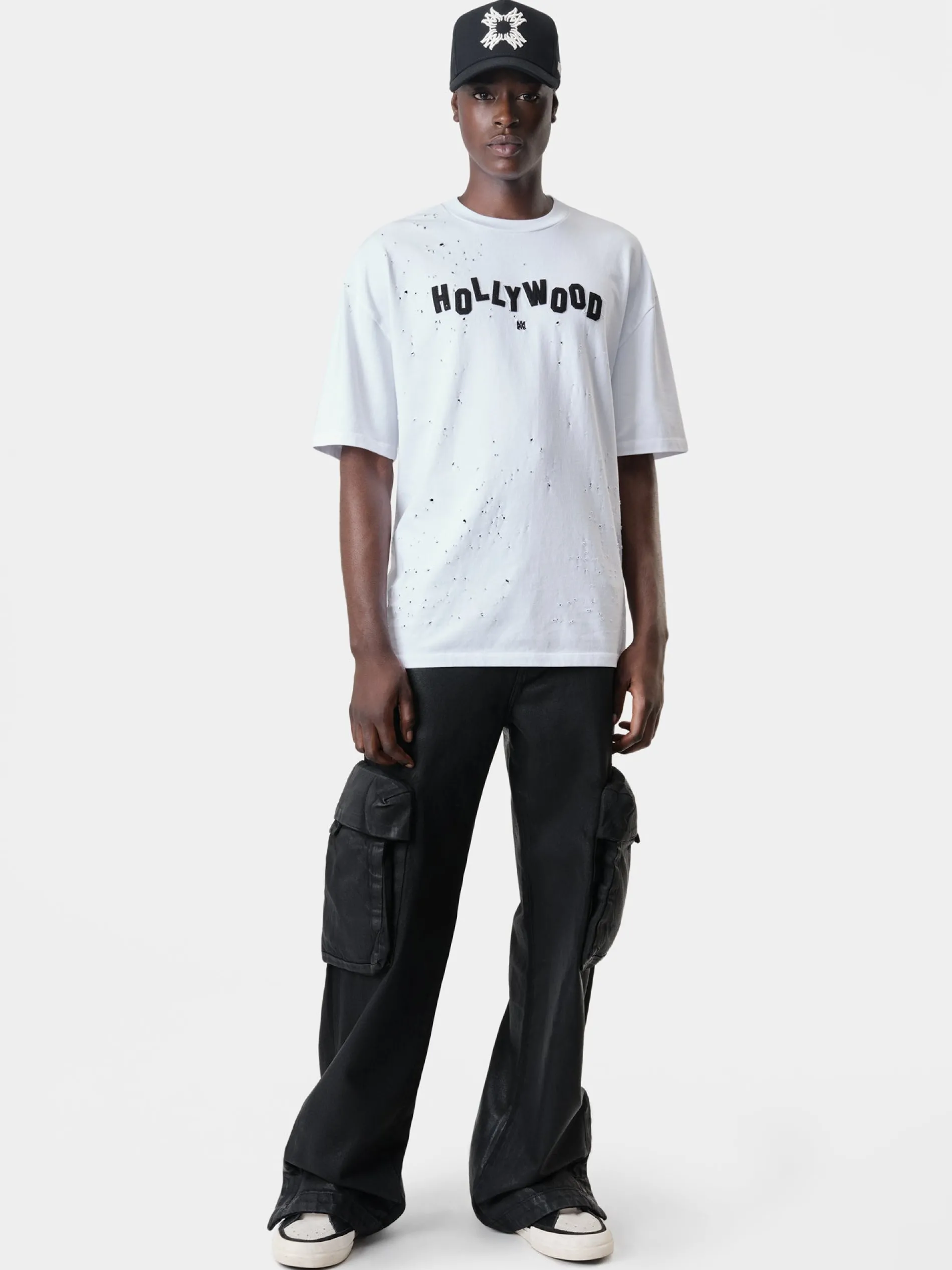 AMIRI Denim<WAX M65 BAGGY CARGO BLACK OD