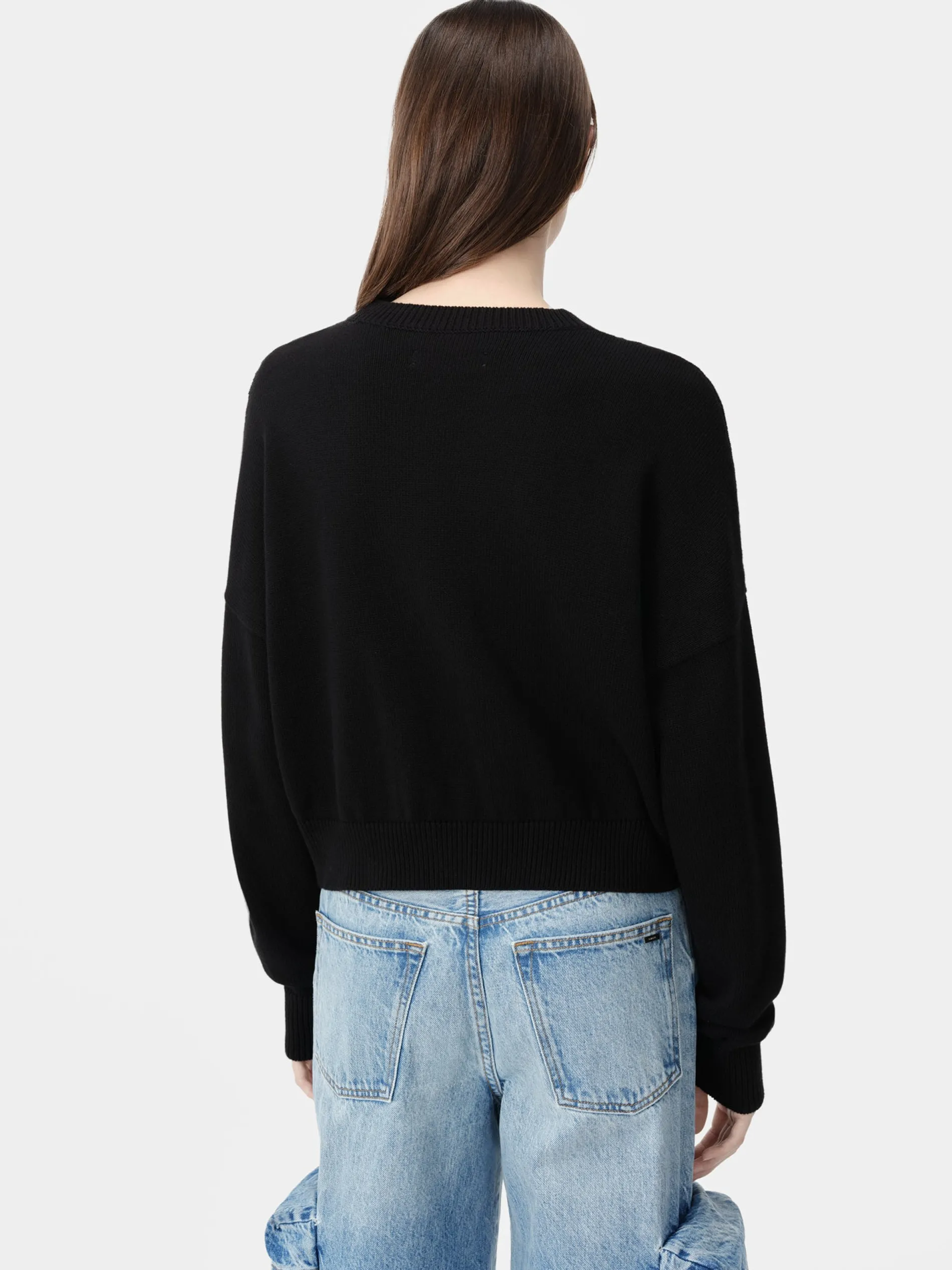 AMIRI Knitwear<WOMEN'S ARTS DISTRICT CREW BLACK