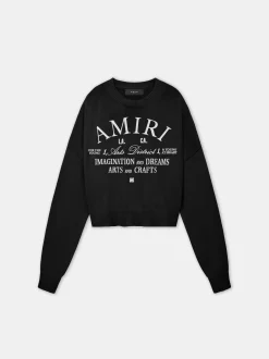 AMIRI Knitwear<WOMEN'S ARTS DISTRICT CREW BLACK