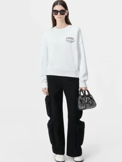 AMIRI Sweatshirts|Jersey<WOMEN'S ARTS DISTRICT CREW White