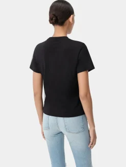 AMIRI Jersey|Tees<WOMEN'S CORE LOGO TEE BLACK