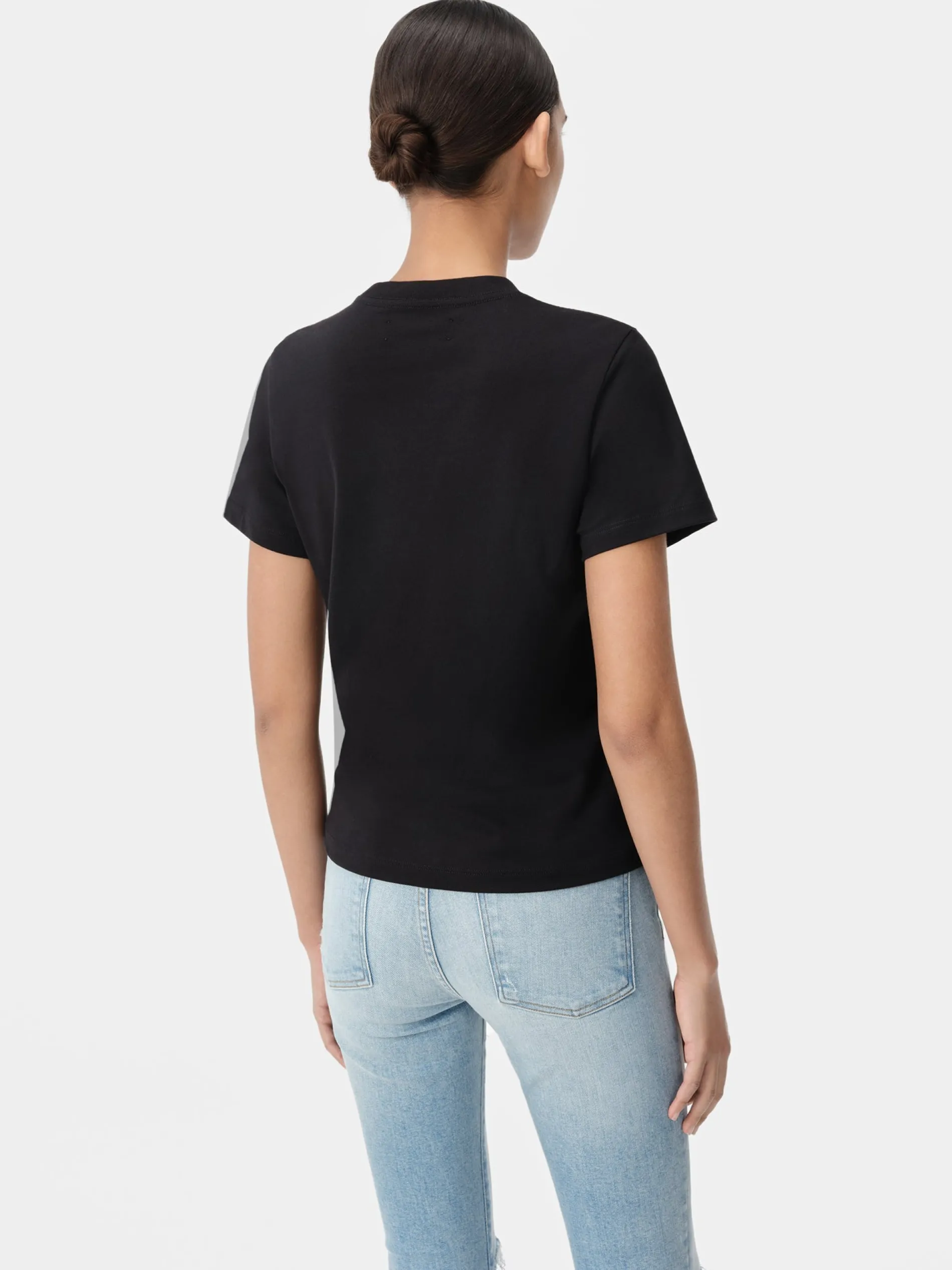 AMIRI Jersey|Tees<WOMEN'S CORE LOGO TEE BLACK