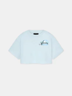 AMIRI Jersey|Tees<WOMEN'S PARADISE AIRBRUSH TEE Cerulean