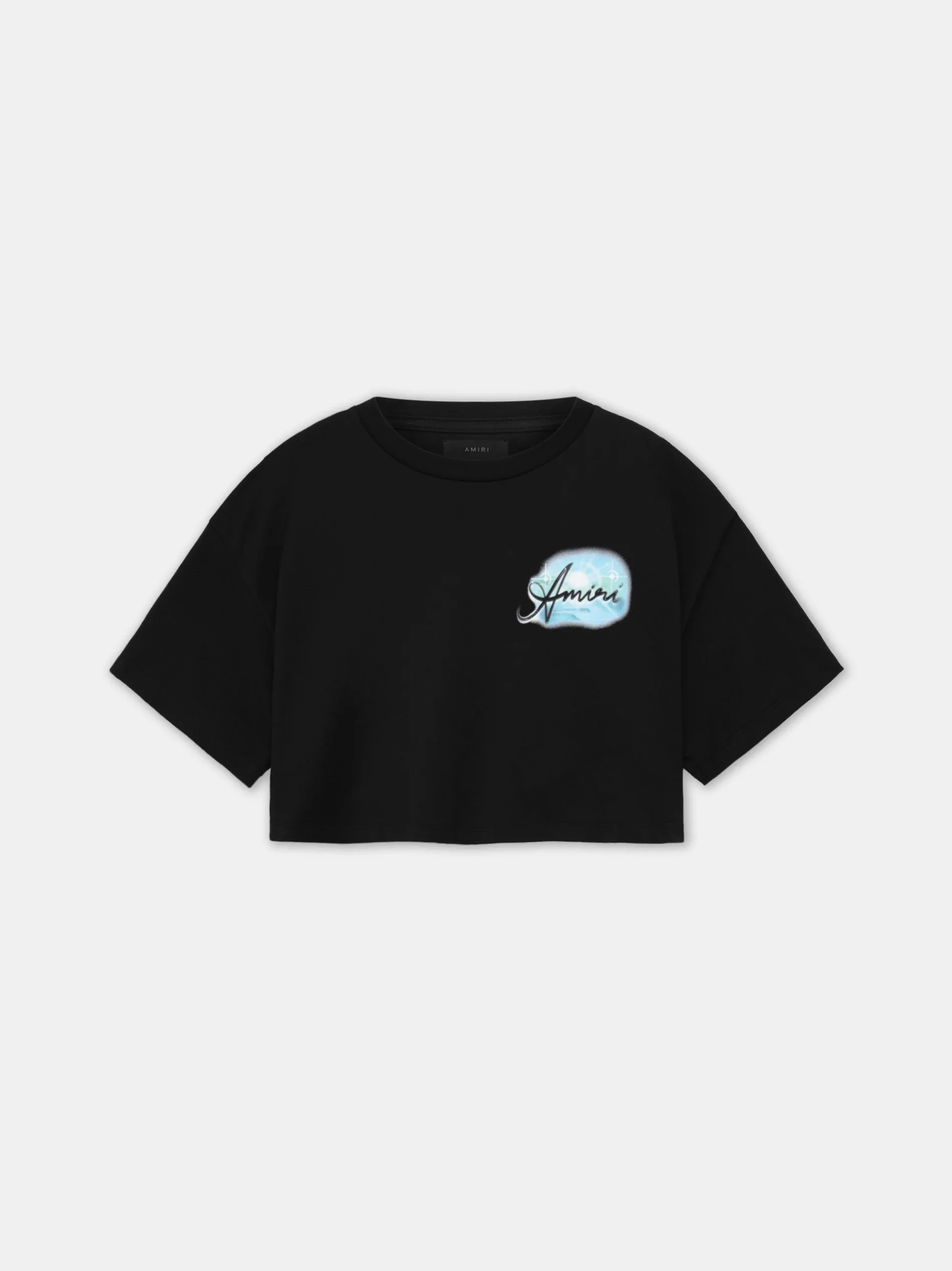 AMIRI Jersey|Tees<WOMEN'S PARADISE AIRBRUSH TEE BLACK