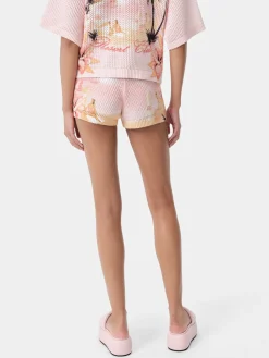 AMIRI Knitwear|Shorts & Sweatpants<WOMEN'S PARADISE CROCHET SHORT Rosewater