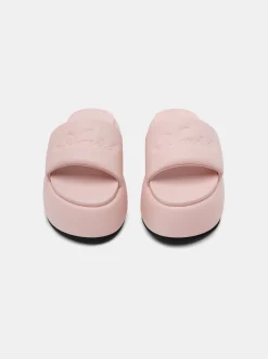 AMIRI Sandals|Sandals<WOMEN'S SCRIPT PLATFORM SANDAL Pink
