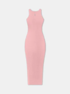 AMIRI Knitwear|Dresses<WOMEN'S STACKED MAXI DRESS Flamingo Pink