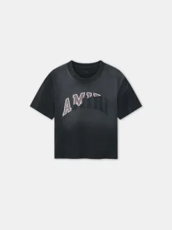 AMIRI Jersey|Tees<WOMEN'S VINTAGE BABY TEE Aged Black