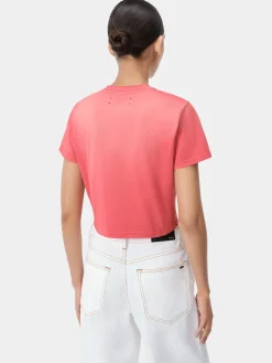 AMIRI Tees|Jersey<WOMEN'S VINTAGE BABY TEE Flamingo Pink