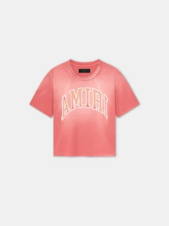 AMIRI Tees|Jersey<WOMEN'S VINTAGE BABY TEE Flamingo Pink
