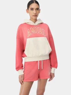 AMIRI Sweatshirts|Jersey<WOMEN'S VINTAGE HOODIE Flamingo Pink