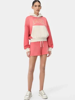 AMIRI Sweatshirts|Jersey<WOMEN'S VINTAGE HOODIE Flamingo Pink
