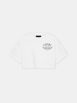 AMIRI Jersey|Tees<WOMEN'S ARTS DISTRICT CROPPED TEE White