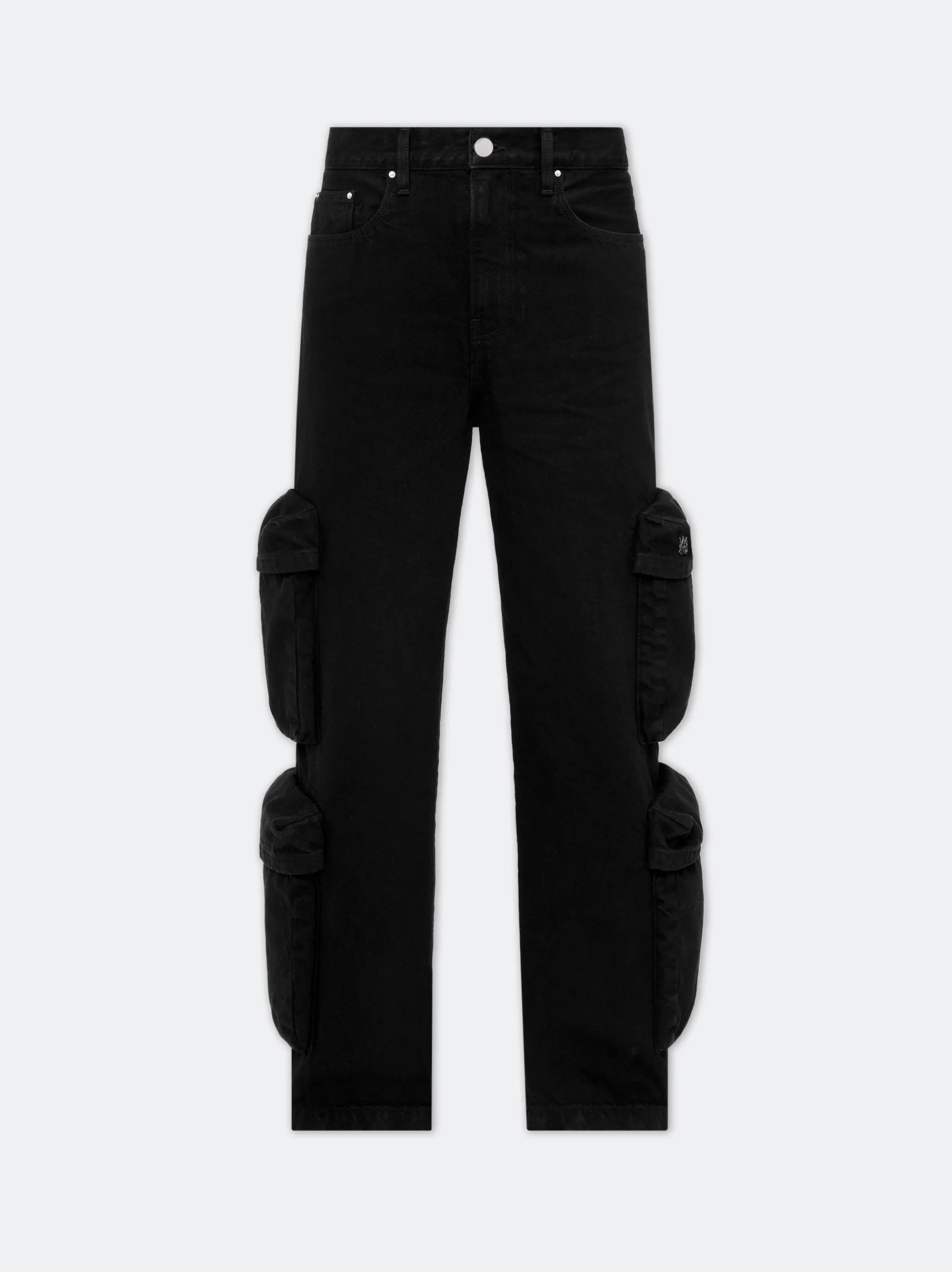AMIRI Denim<WOMEN'S BAGGY CARGO JEAN BLACK OD