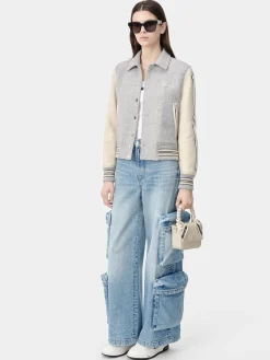AMIRI Outerwear<WOMEN'S BONES JACKET Grey