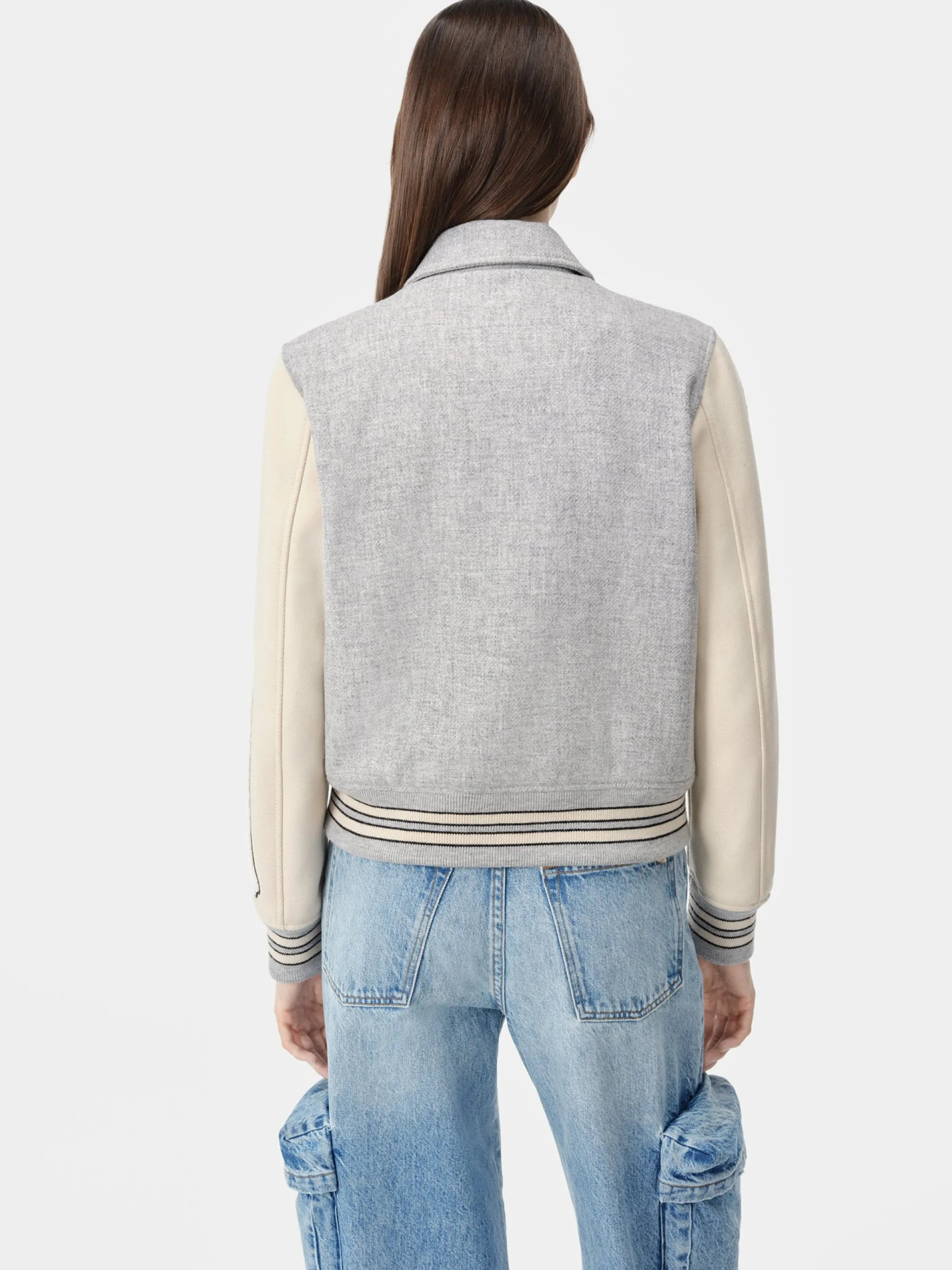 AMIRI Outerwear<WOMEN'S BONES JACKET Grey