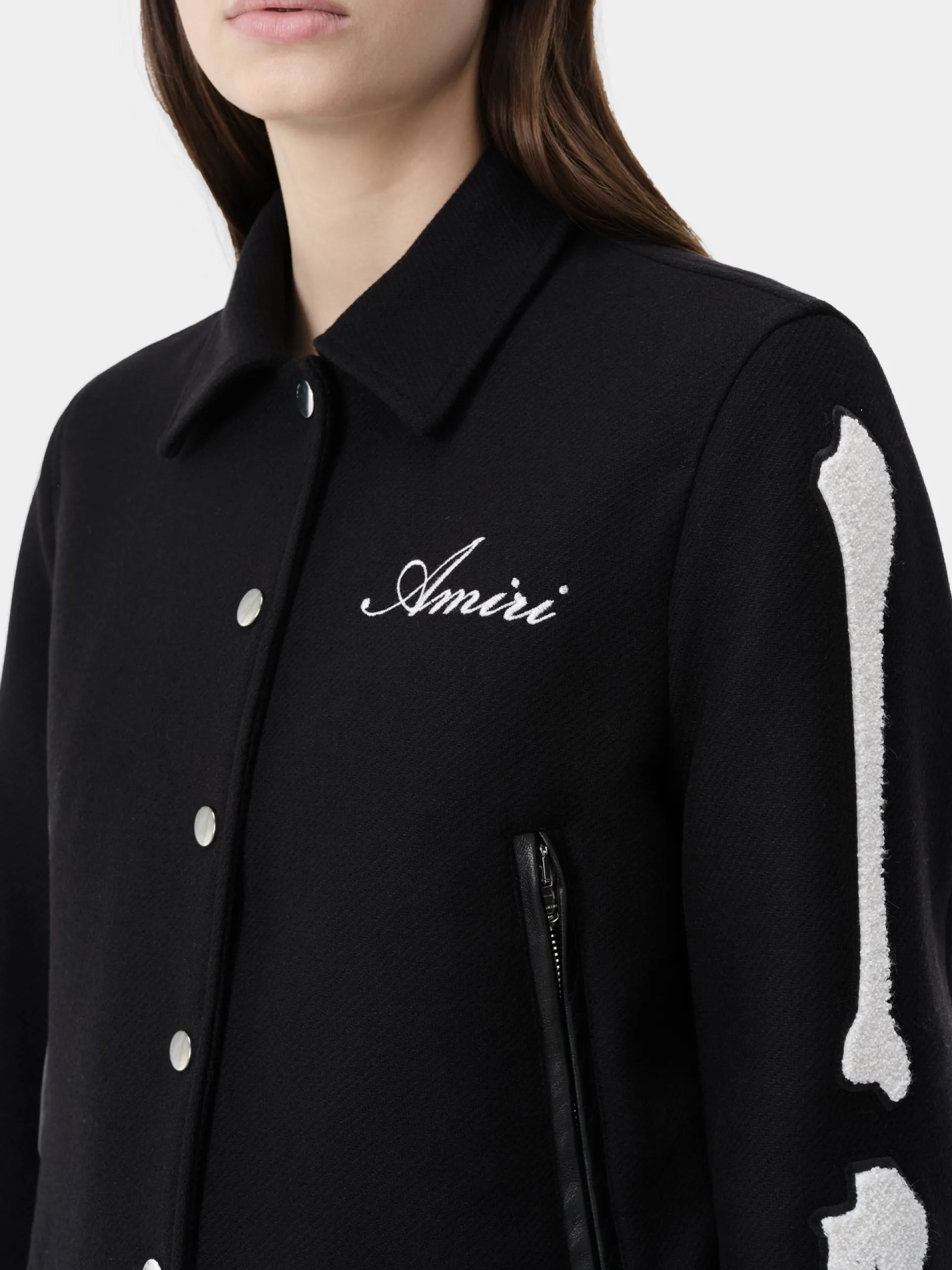 AMIRI Outerwear<WOMEN'S BONES JACKET BLACK