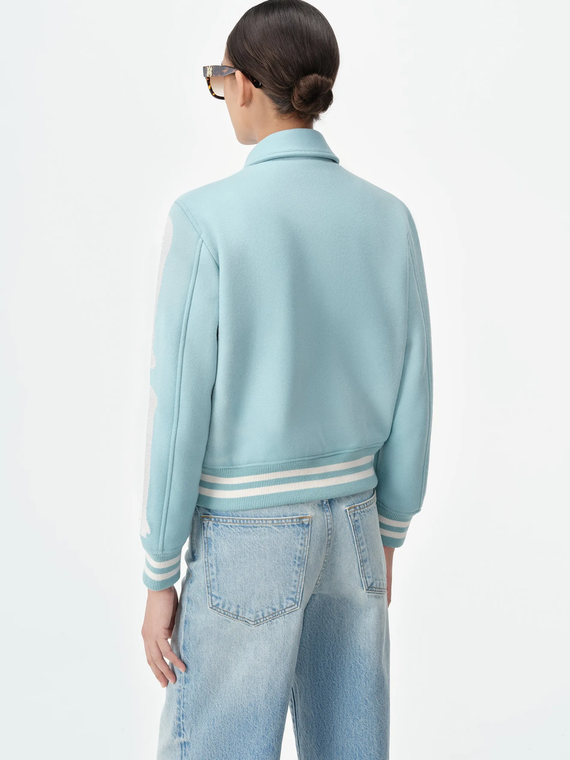AMIRI Outerwear<WOMEN'S BONES JACKET Harbor Blue