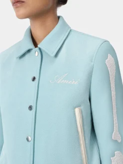 AMIRI Outerwear<WOMEN'S BONES JACKET Harbor Blue